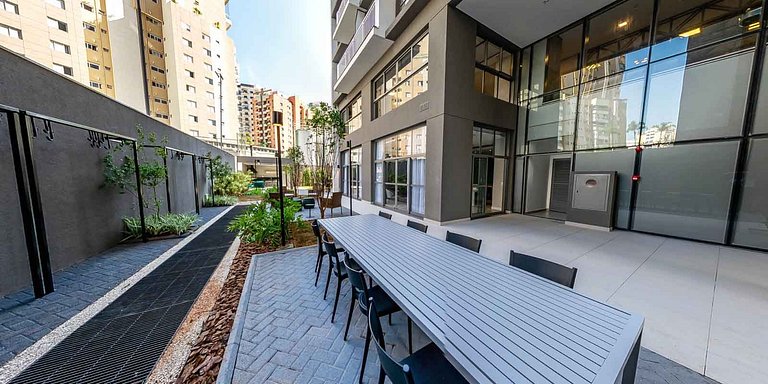 Studio no Itaim com Rooftop, ao lado do Ibirapuera