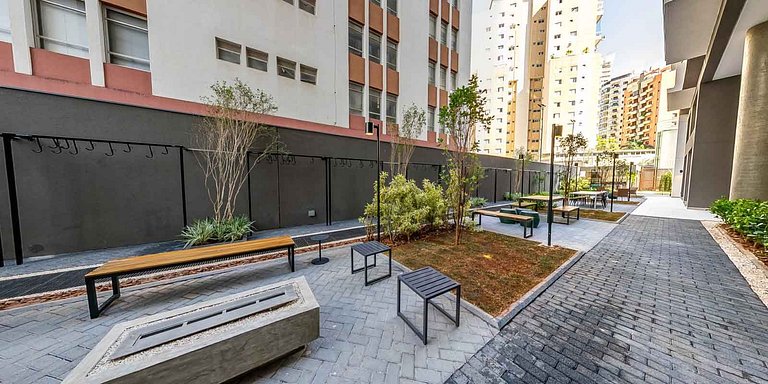 Estudio en Itaim con Rooftop, junto a Ibirapuera