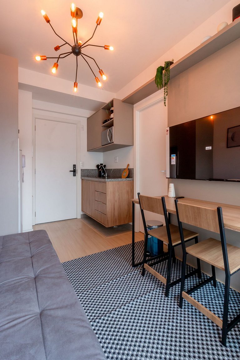 Studio no Itaim com Rooftop, ao lado do Ibirapuera
