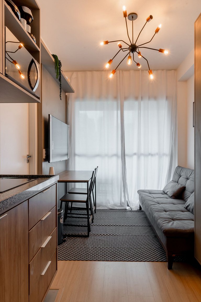 Studio no Itaim com Rooftop, ao lado do Ibirapuera