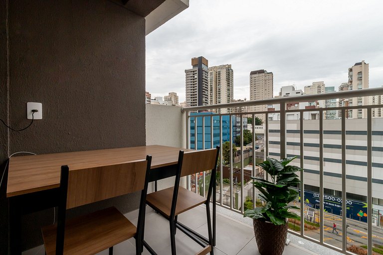 Studio no Itaim com Rooftop, ao lado do Ibirapuera