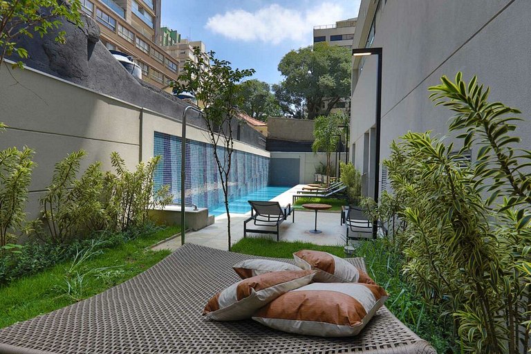 Handy Paraíso condomínio com piscina ao lado do Ibirapuera