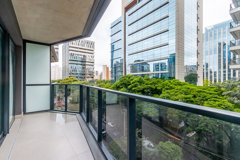 Studio em condomínio de luxo com estacionamento
