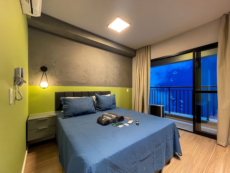 Apartamento NOVO com piscina, metro Higienópolis