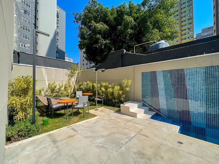 Handy Paraíso condomínio com piscina ao lado do Ibirapuera