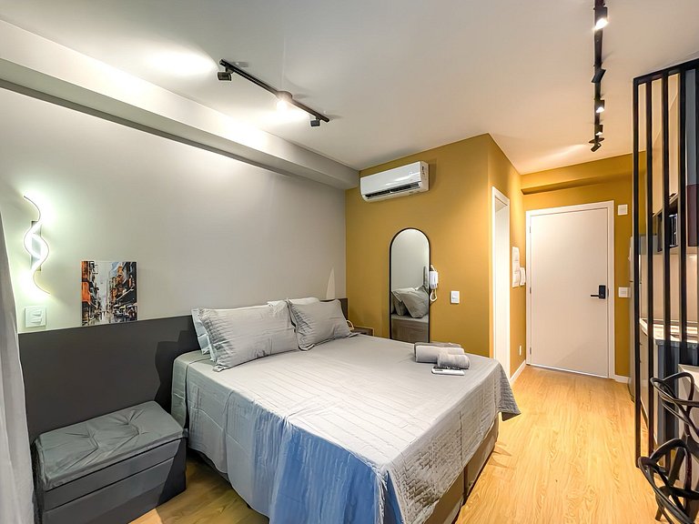 Moderno e com piscina, prox. ao metro Higienópolis