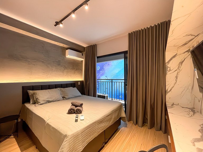 Apartamento NOVO com piscina, metro Higienópolis