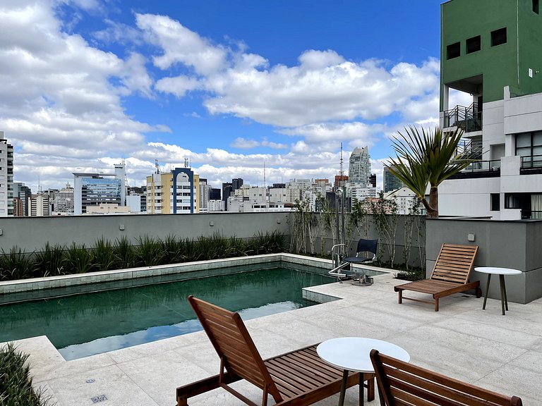 Belint Bela Cintra: A 5 Minutos da Paulista com Piscina no R