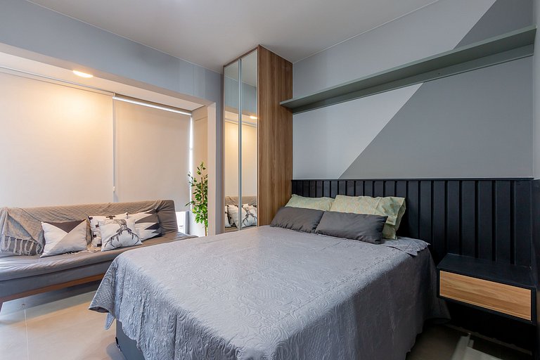 Charmoso Studio com sauna / Rua Augusta