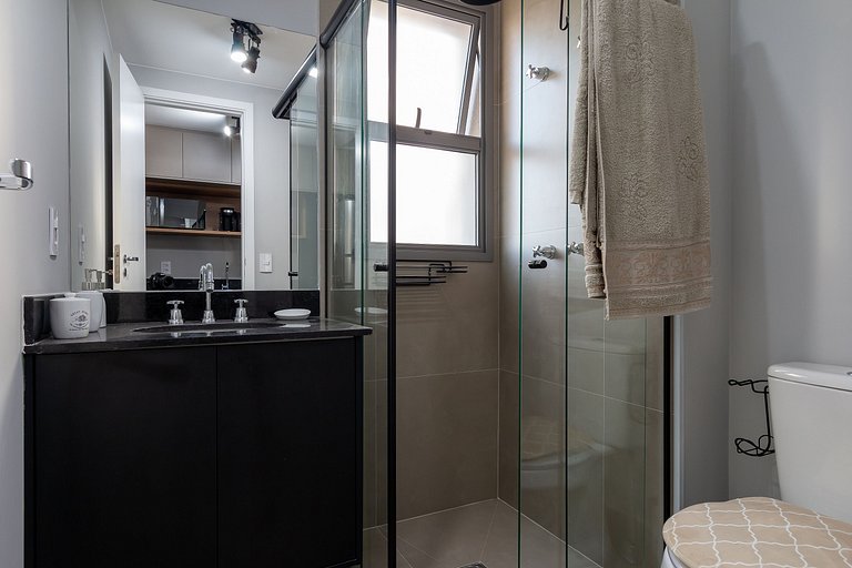 Charmoso Studio com sauna / Rua Augusta