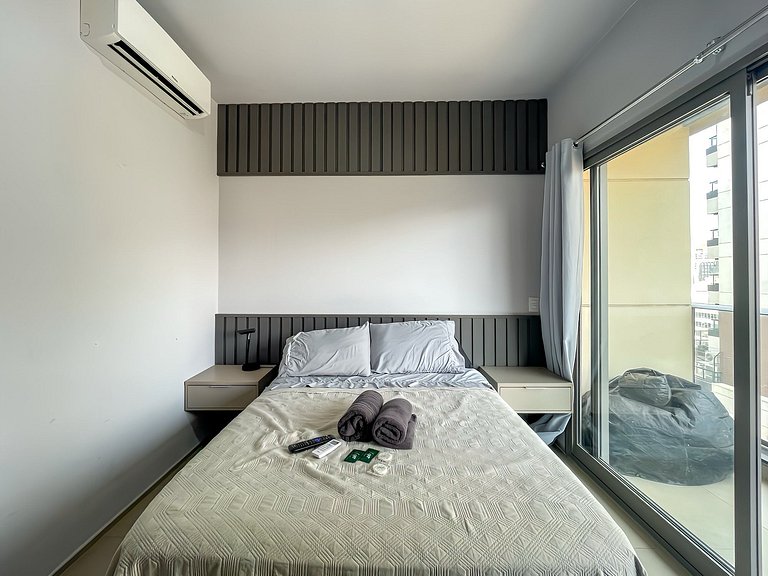Charmoso Studio com sauna / Rua Augusta