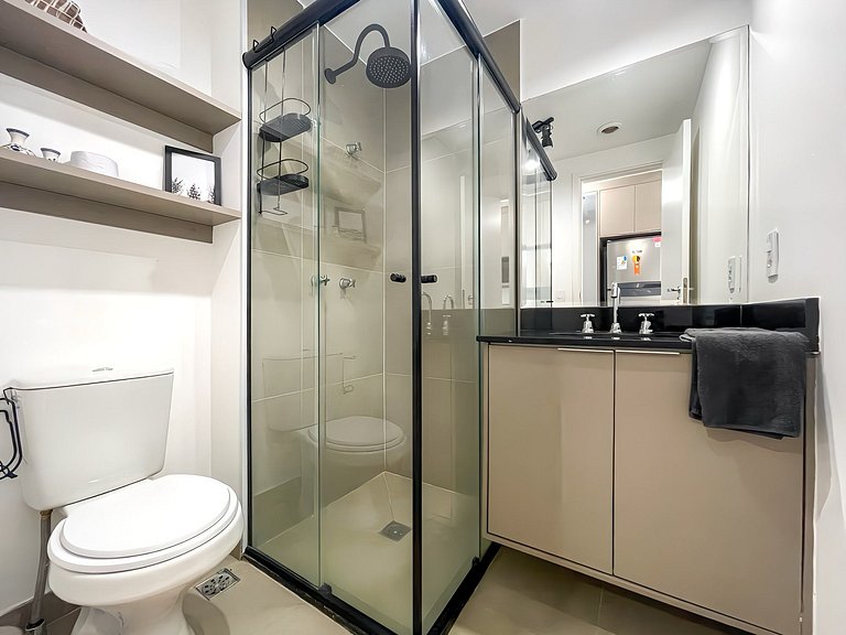 Charmoso Studio com sauna / Rua Augusta