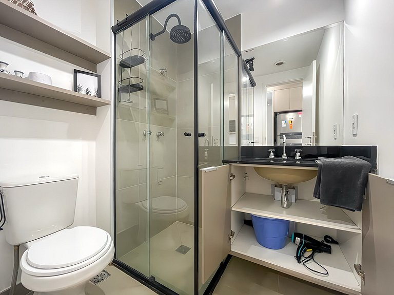 Charmoso Studio com sauna / Rua Augusta