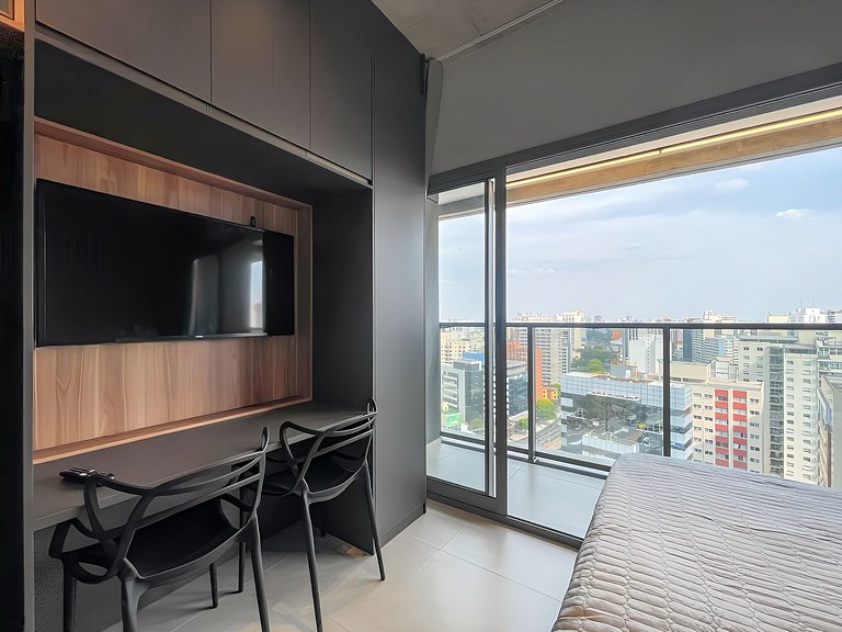 Piscina e Rooftop no Paraiso, com estacionamento pago