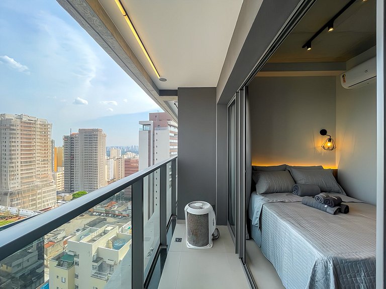 Piscina e Rooftop no Paraiso, com estacionamento pago