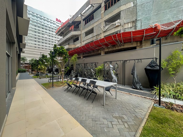 Studio no Itaim com Rooftop, ao lado do Ibirapuera