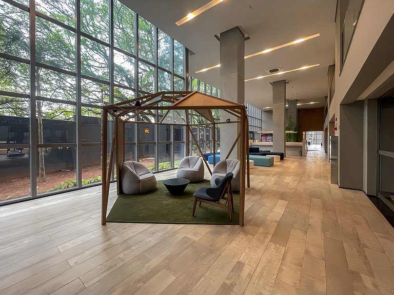 Piscina e Rooftop, Av Paulista, com estacionamento pago