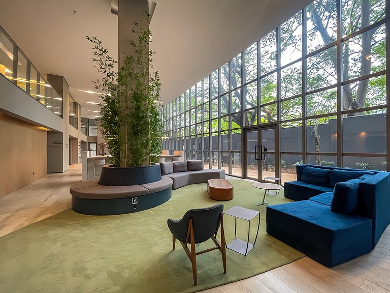 Piscina e Rooftop, Av Paulista, com estacionamento