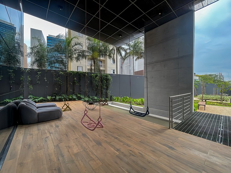 Piscina e Rooftop, Av Paulista, com estacionamento pago