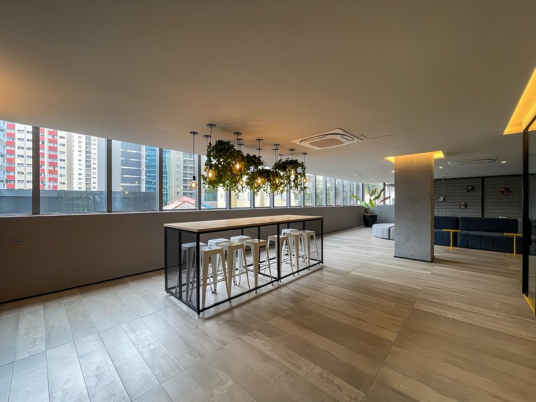 Piscina e Rooftop no Paraiso, com estacionamento pago