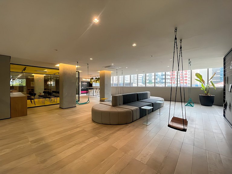 Piscina e Rooftop, Av Paulista, com estacionamento pago