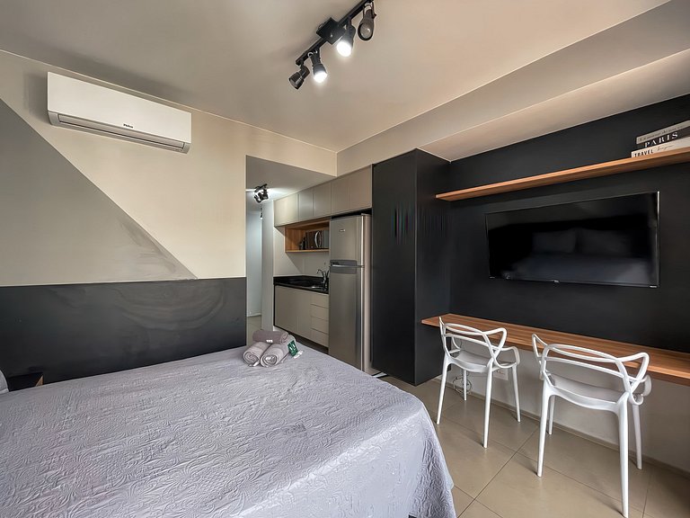 Charmoso Studio com sauna / Rua Augusta