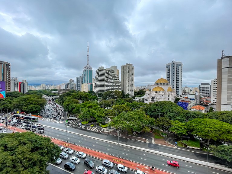 Piscina e Rooftop no Paraiso, com estacionamento pago