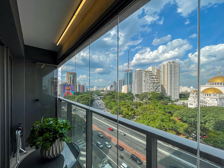 Piscina e Rooftop, Av Paulista, com estacionamento pago