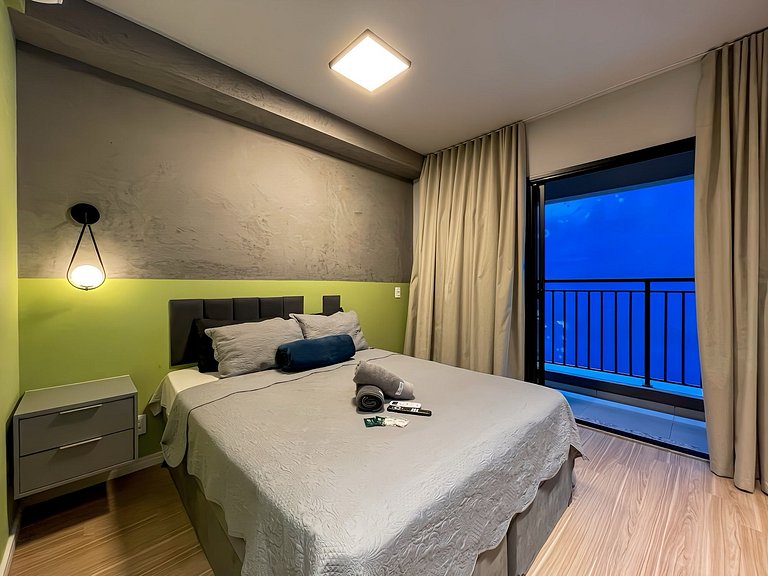Apartamento NOVO com piscina, metro Higienópolis