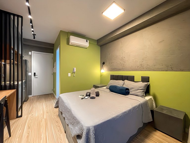 Apartamento NOVO com piscina, metro Higienópolis