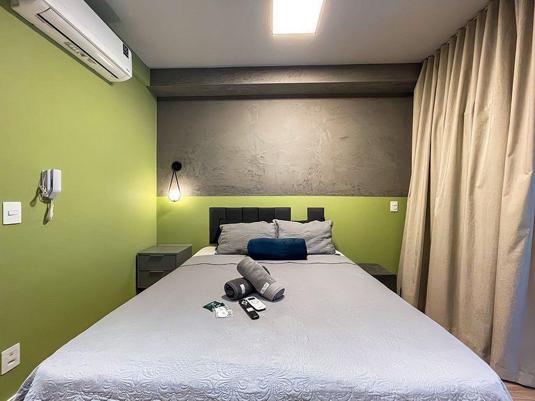 Apartamento NOVO com piscina, metro Higienópolis