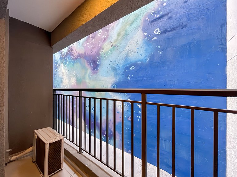 Apartamento NOVO com piscina, metro Higienópolis