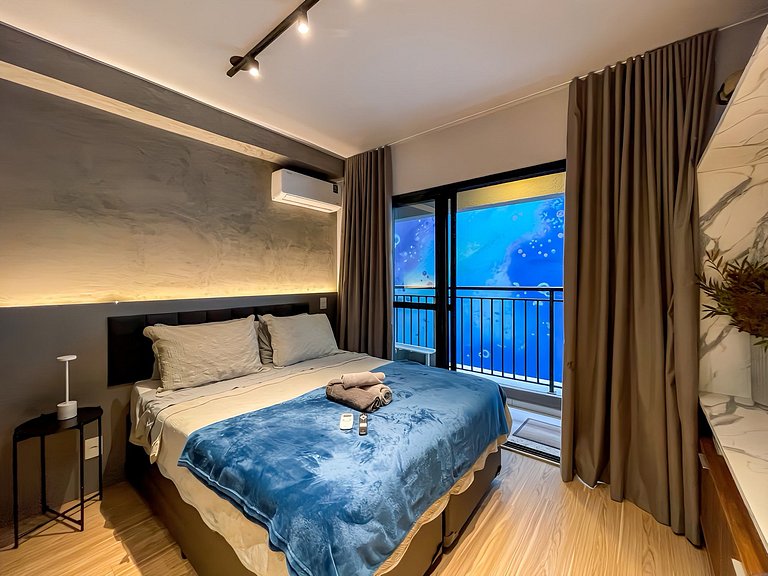 Apartamento NOVO com piscina, metro Higienópolis