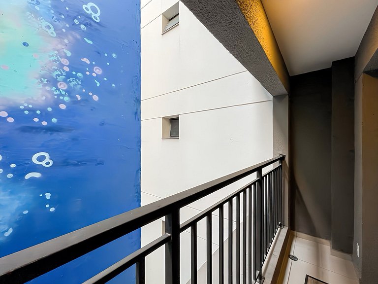 Apartamento NOVO com piscina, metro Higienópolis